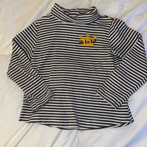 Striped turtleneck